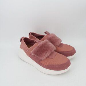 UGG Pico 1101012 Pink Suede Sheepskin Sneakers Size 9 NEW